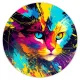 Коврик для мыши Кот, d.20см KM0423