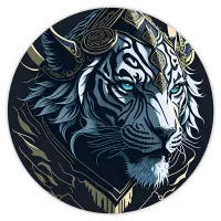 Коврик для мыши Тигр, d.20см KM0424