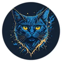 Коврик для мыши Кот, d.20см KM0430