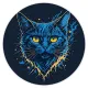 Коврик для мыши Кот, d.20см KM0430
