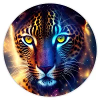 Коврик для мыши Гепард, d.20см KM0431