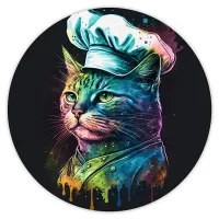 Коврик для мыши Кошка, d.20см KM0440