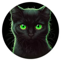 Коврик для мыши Кошка, d.20см KM0445