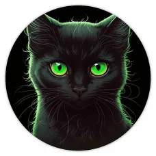 Коврик для мыши Кошка, d.20см KM0445