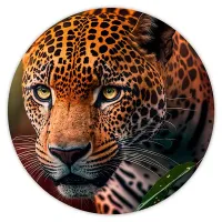 Коврик для мыши Леопард, d.20см KM0446