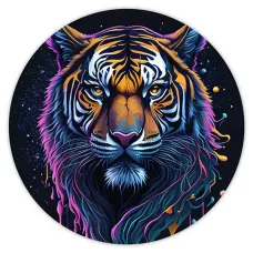 Коврик для мыши Тигр, d.20см KM0452