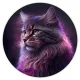 Коврик для мыши Кошка, d.20см KM0453