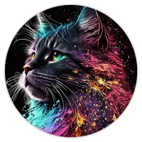 Коврик для мыши Кошка, d.20см KM0455