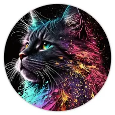 Коврик для мыши Кошка, d.20см KM0455
