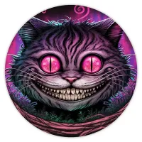 Коврик для мыши Чеширский кот, d.20см KM0456