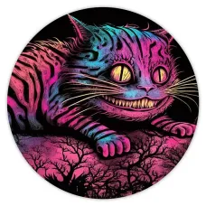 Коврик для мыши Чеширский кот, d.20см KM0457