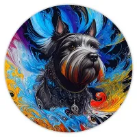 Коврик для мыши Собака терьер, d.20см KM0477