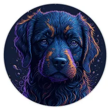 Коврик для мыши Щенок, d.20см KM0479