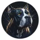 Коврик для мыши Собака питбуль, d.20см KM0485