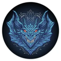 Коврик для мыши Дракон, d.20см KM0502