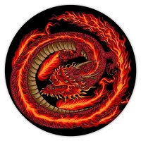 Коврик для мыши Дракон, d.20см KM0504
