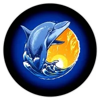 Коврик для мыши Дельфин, d.20см KM0556