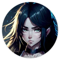 Коврик для мыши Аниме девушка, d.20см KM0629