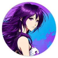 Коврик для мыши Аниме девушка, d.20см KM0631