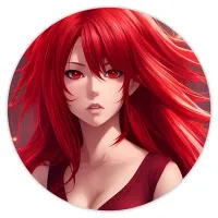 Коврик для мыши Аниме девушка, d.20см KM0635