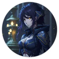 Коврик для мыши Аниме девушка, d.20см KM0640