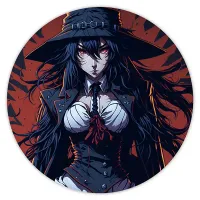 Коврик для мыши Аниме девушка ведьма, d.20см KM0641