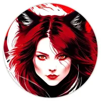 Коврик для мыши Аниме девушка неко, d.20см KM0645