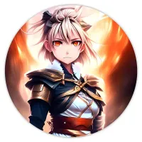 Коврик для мыши Аниме девушка, d.20см KM0646