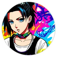 Коврик для мыши Аниме девушка, d.20см KM0648