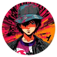 Коврик для мыши Аниме парень, d.20см KM0651