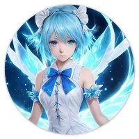 Коврик для мыши Аниме девушка, d.20см KM0658