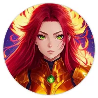 Коврик для мыши Аниме девушка, d.20см KM0661