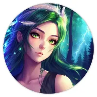 Коврик для мыши Аниме девушка, d.20см KM0663