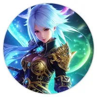 Коврик для мыши Аниме девушка в броне, d.20см KM0665