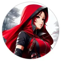 Коврик для мыши Аниме девушка, d.20см KM0668