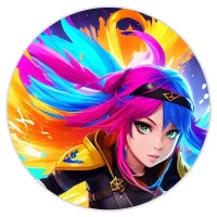 Коврик для мыши Аниме девушка, d.20см KM0669