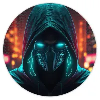 Коврик для мыши Киберпанк хакер, d.20см KM0696