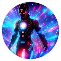 Коврик для мыши Киберпанк костюм, d.20см KM0724