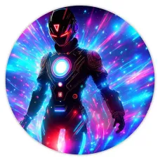 Коврик для мыши Киберпанк костюм, d.20см KM0724