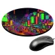 Коврик для мыши Киберпанк неон улица, d.20см KM0735