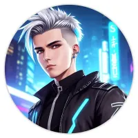 Коврик для мыши Киберпанк парень, d.20см KM0738