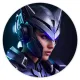 Коврик для мыши Киберпанк девушка, d.20см KM0743