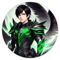 Коврик для мыши Фэнтэзи парень в броне, d.20см KM0755