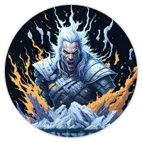 Коврик для мыши Ведьмак, d.20см KM0757