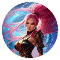 Коврик для мыши Фэнтэзи девушка, d.20см KM0759