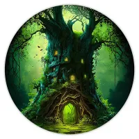 Коврик для мыши Магическое дерево, d.20см KM0763