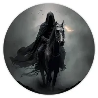 Коврик для мыши Фэнтэзи всадник, d.20см KM0764