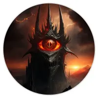 Коврик для мыши Черная башня, d.20см KM0765