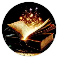 Коврик для мыши Книга заклинаний, d.20см KM0766