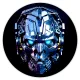 Коврик для мыши Гейминг Киборг, d.20см KM0769